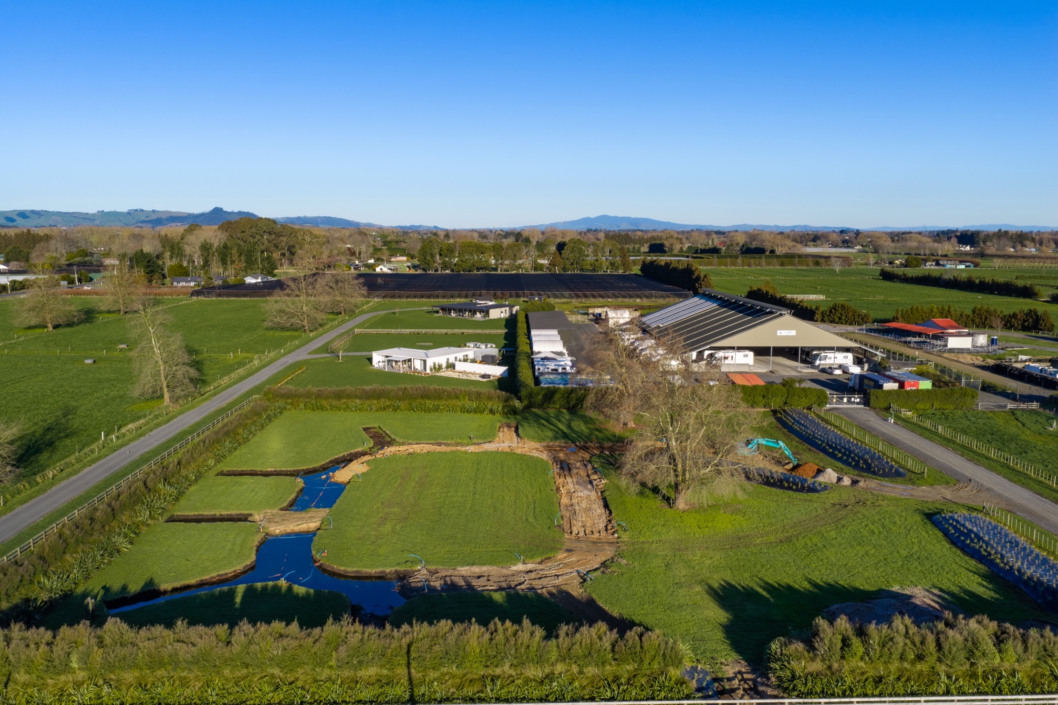 Aerial view of Waypoint, the campground next door to Stronghold